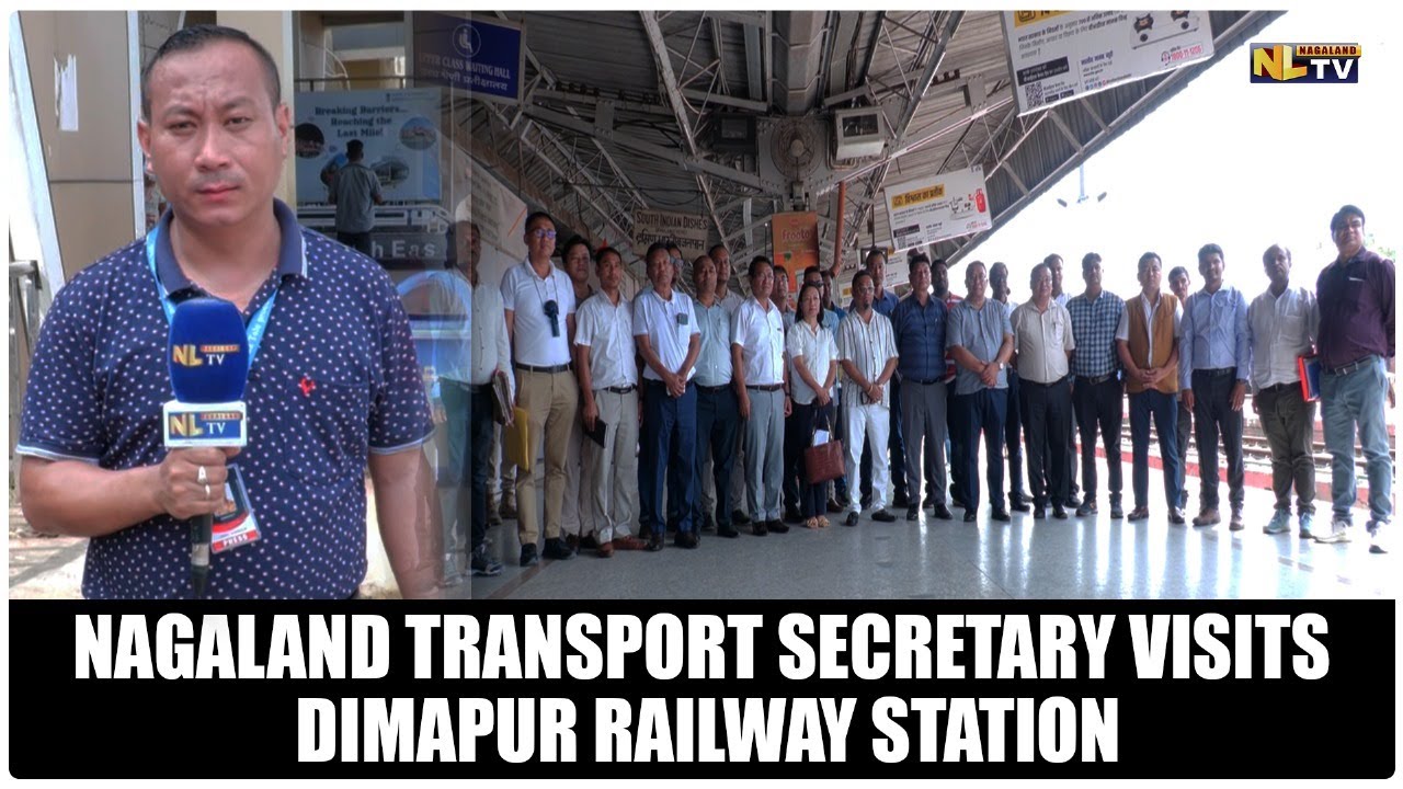 NAGALAND TRANSPORT SECRETARY VISITS DIMAPUR RAILWAY STATION
