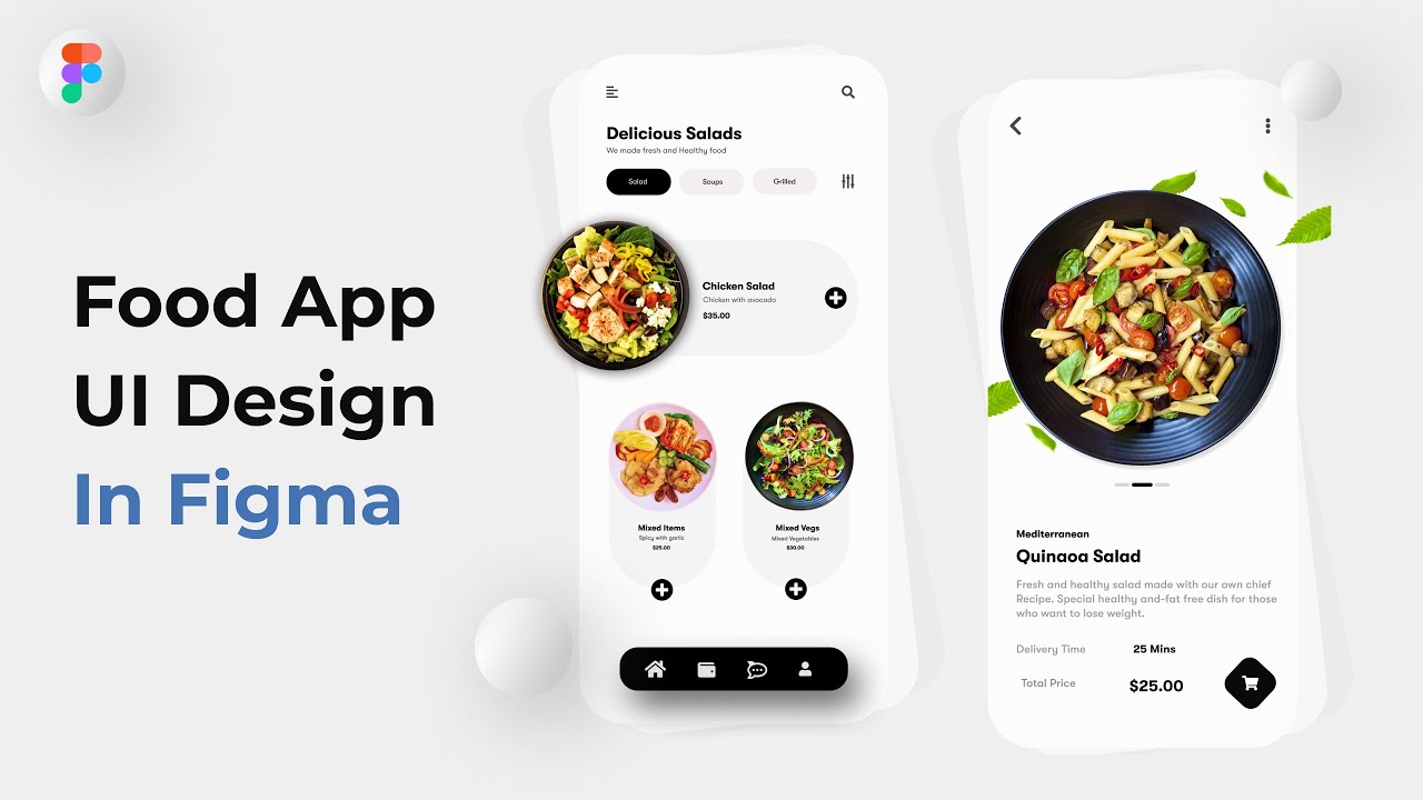 Food App Design in Figma - Figma Tutorial 😍🚀