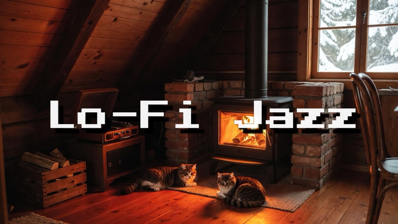 Winter Jazz Lo-Fi Mix❄️【3hours】relaxing music to chill/study to