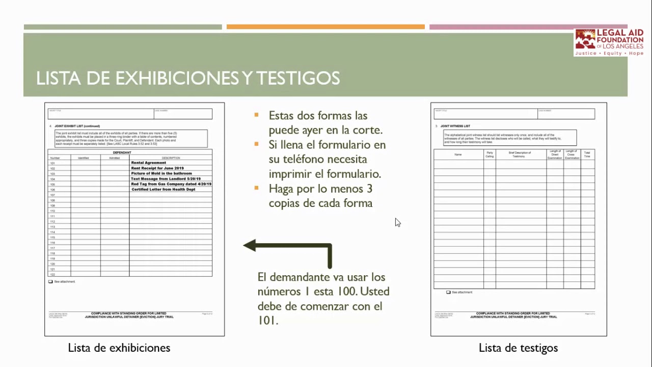 Conoce tus Derechos: Preparación de Juicio de Retención Ilegal (Desalojo)