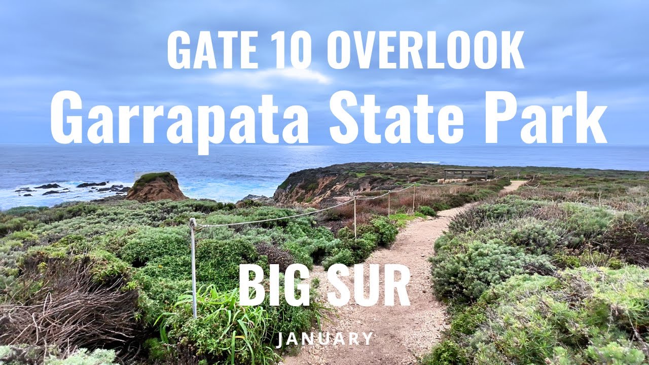 [4K] Garrapata Bluff Trail — Gate 10 Coastal Overlook, Big Sur | California Walks