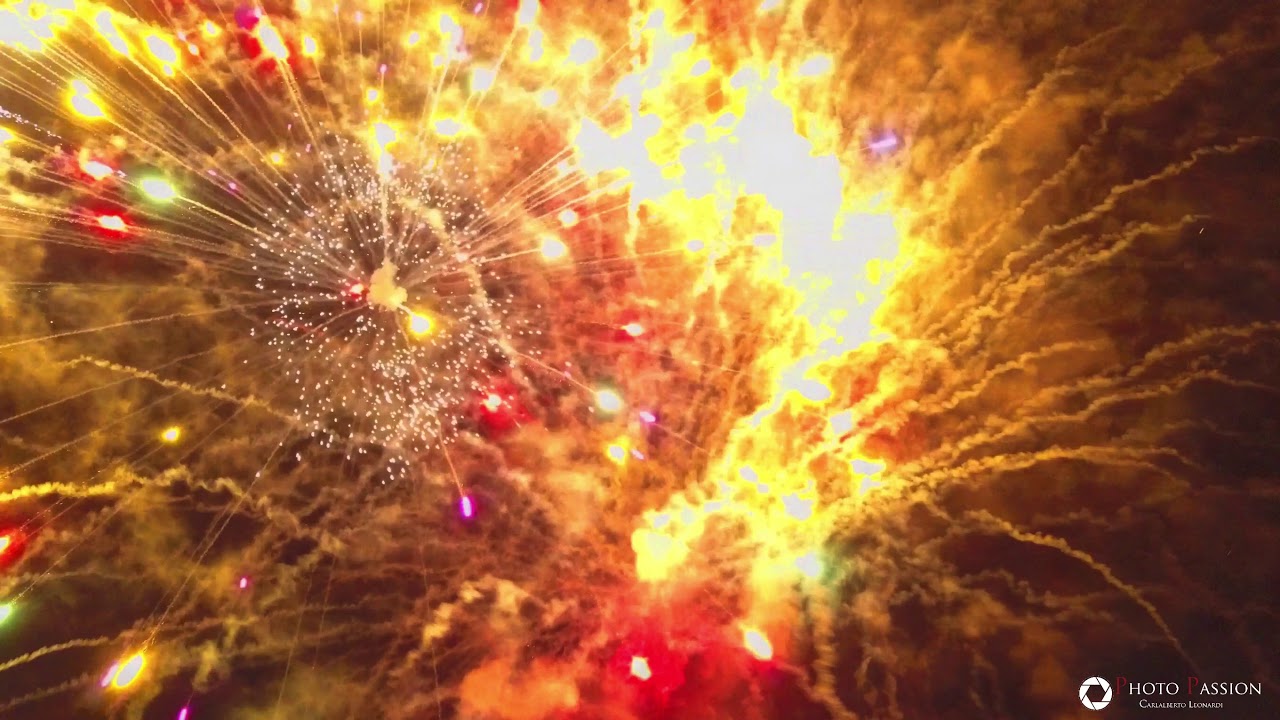 [Drone 4k] I falò di ferragosto e festa di Santa Barbara