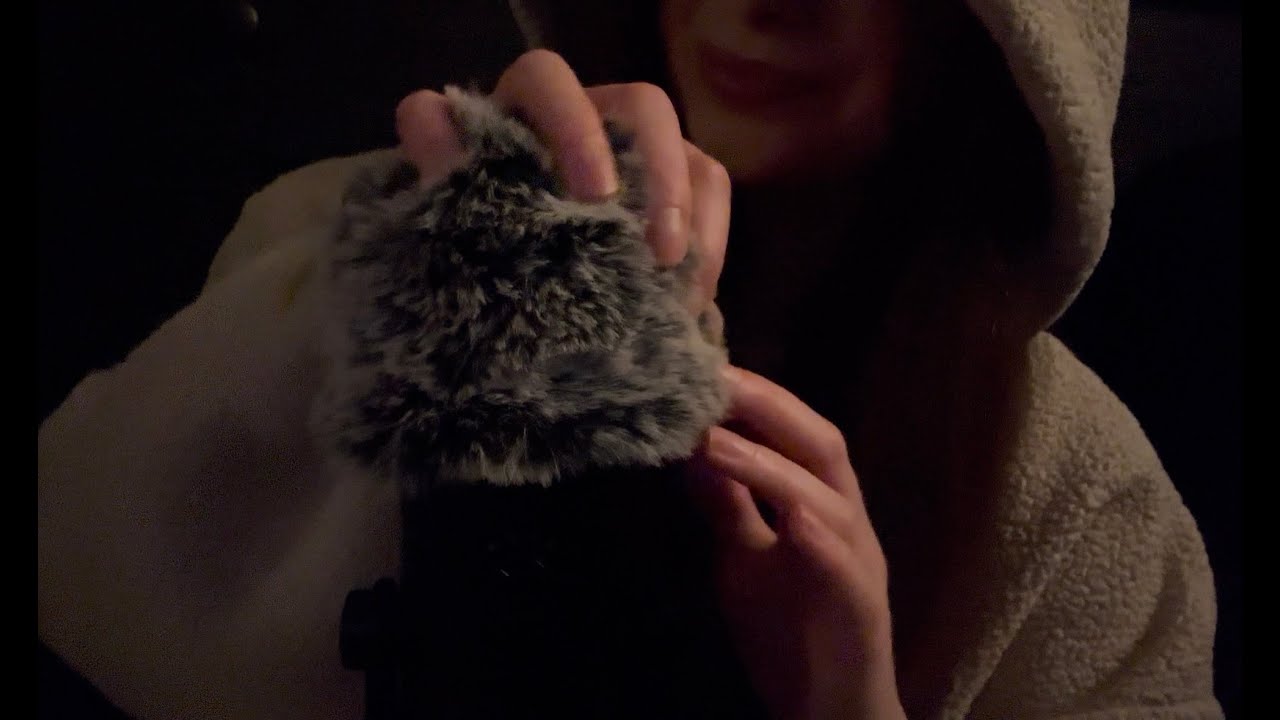 ASMR Fluffy Mic Scratching & Whispering (300 Subscribers Thank You!!! & sorry I sound ill)