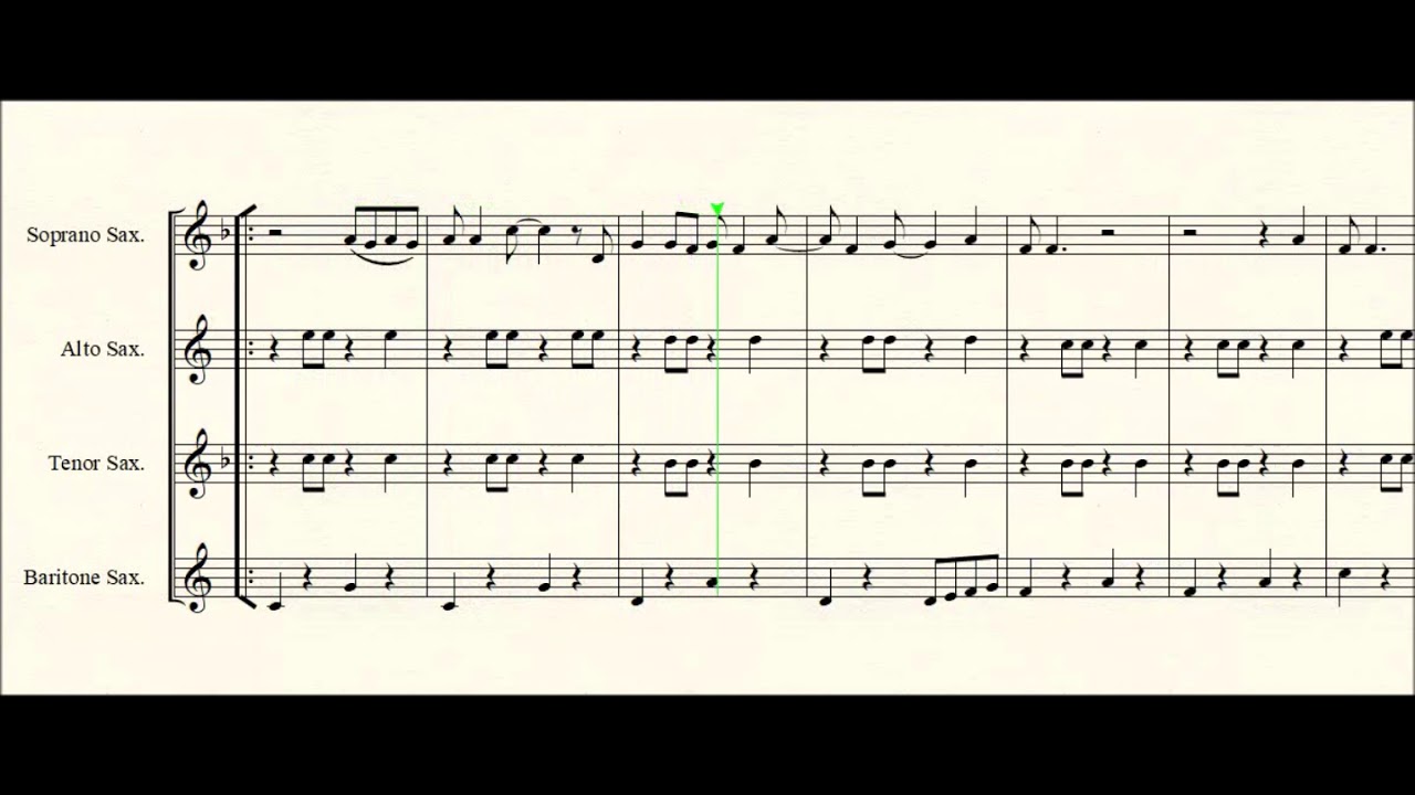 Don't Worry Be Happy for Saxophone quartet