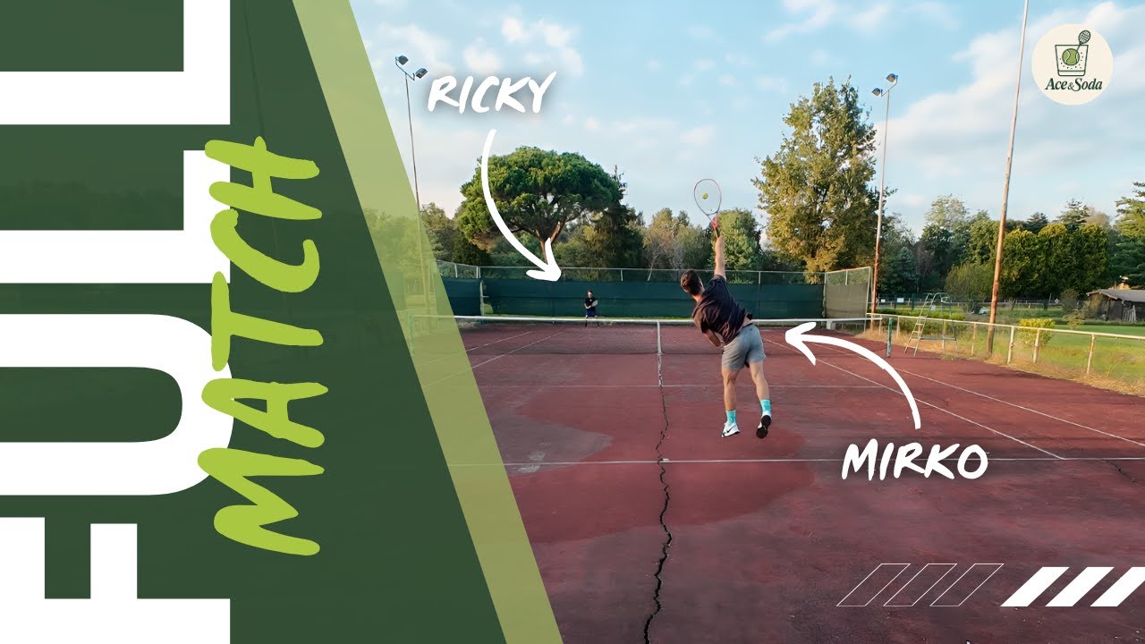 🎾 FULL TENNIS MATCH 4K - Mirko (4NC) 🆚 Ricky (4NC) | Ace&Soda #006