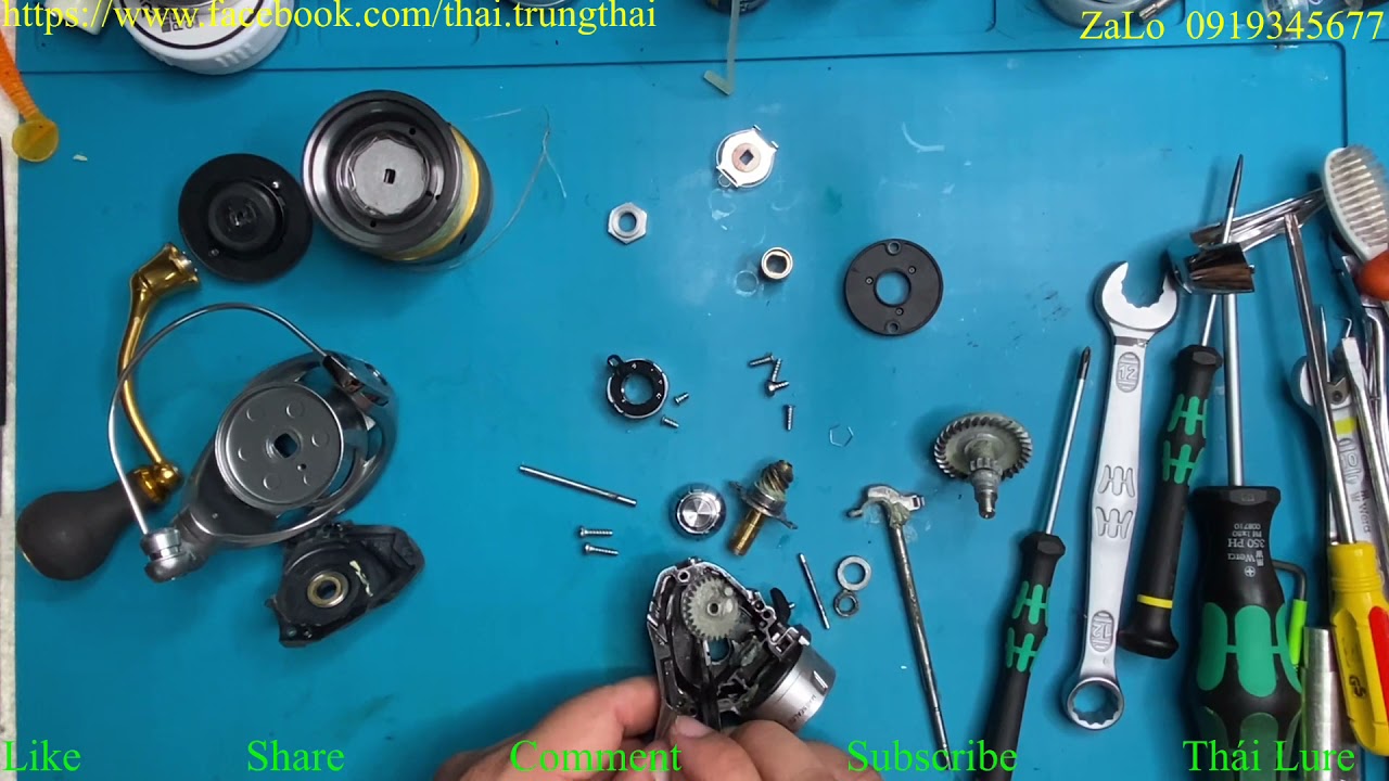 Vệ sinh bảo dưỡng Daiwa Fream LT3000 (2021)