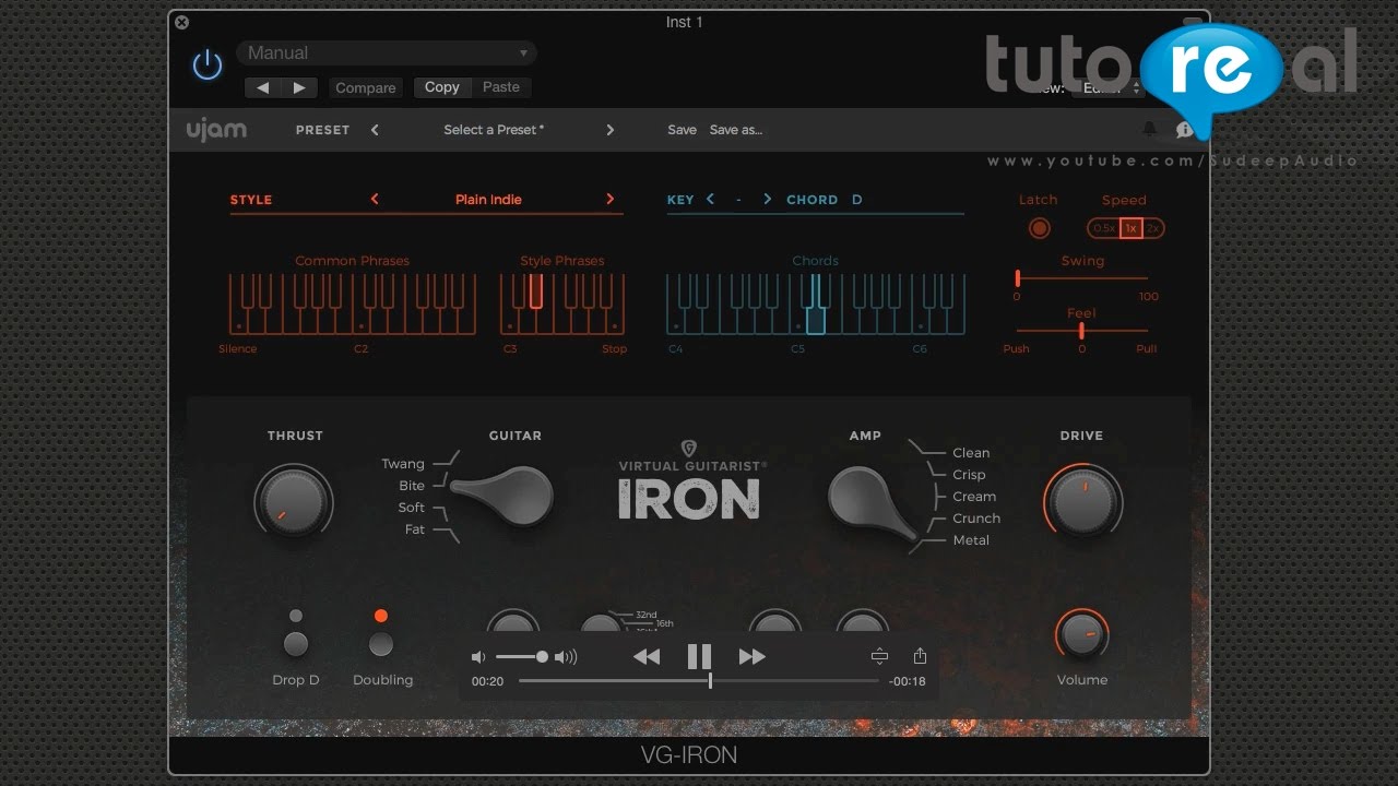 Virtual Guitarist IRON demo || SudeepAudio.com