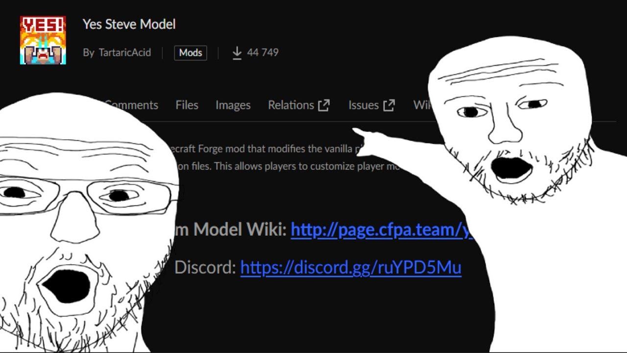 ГАЙД ПО МОДУ Yes steve model