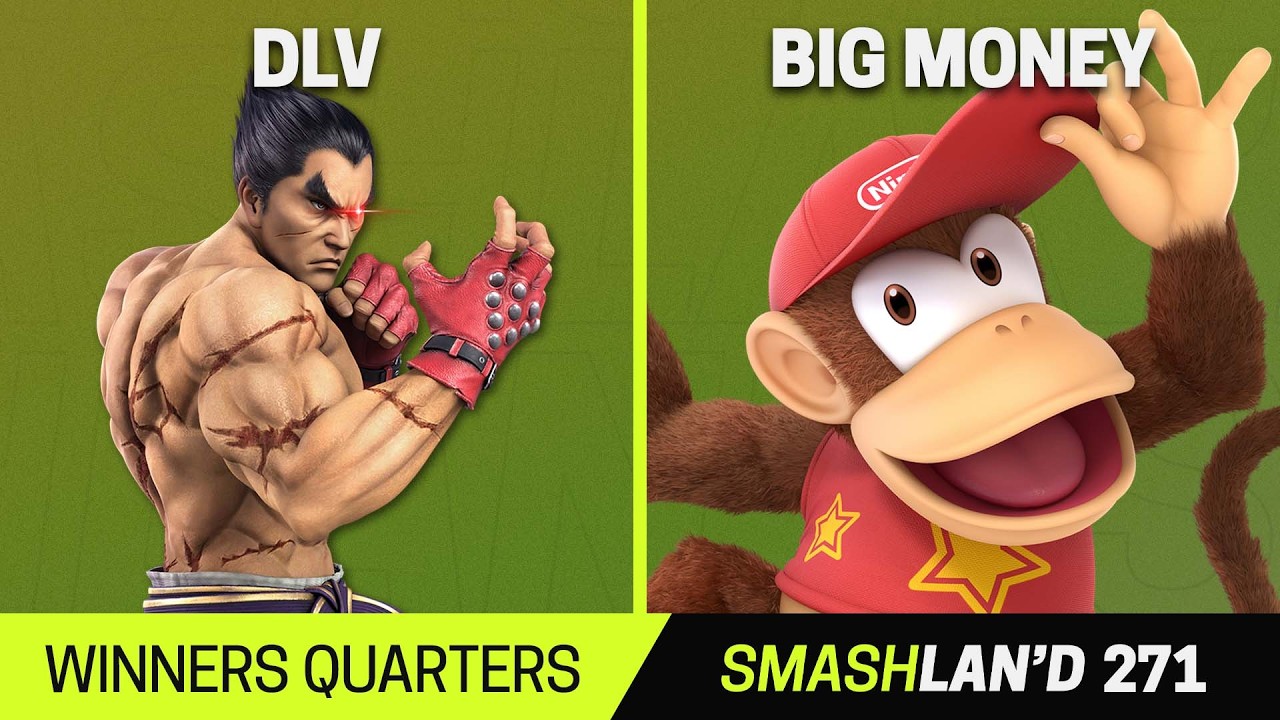 SmashLAN'd 271 Winners Quarters - DLV (Kazuya, Ice Climbers) vs Big Money (Diddy Kong) - SSBU