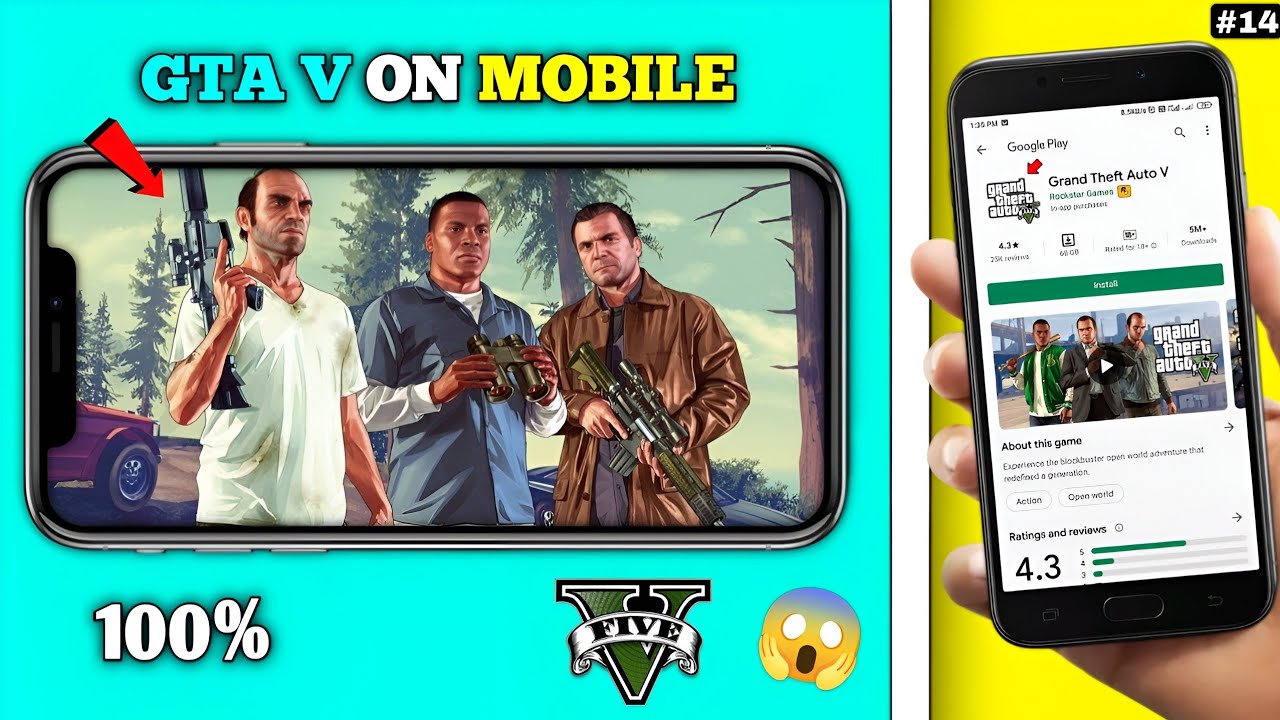 How to play GTA V on mobile || Mr PC player studio 