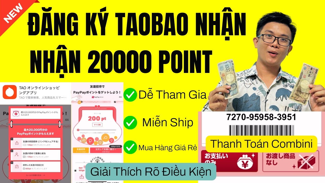 Đăng Ký TaoBao Nhận Tối Đa 20000 Point Chi Tiết Từ A Đến Z ✅