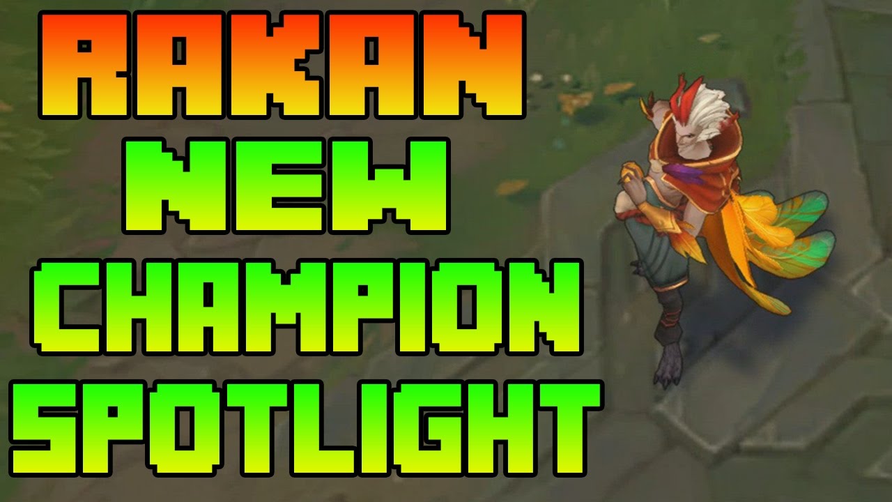 NEW RAKAN SUPPORT CHAMPION SPOTLIGHT ACTUAL GAMEPLAY | PBE | LEAGUE OF LEGENDS 7.8 | RAKAN SUPPORT