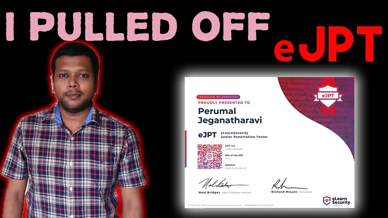 Now, I am a Junior Penetration Tester... | eJPT Review // Perumal Jegan