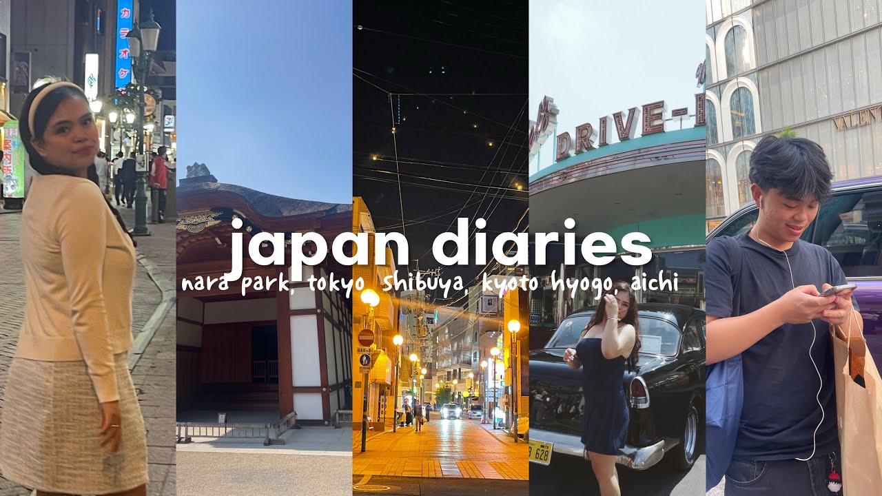 japan diaries 🇯🇵 nara park, visiting castles, ninja’s, shopping in tokyo, authentic japanese food 🍜🍣