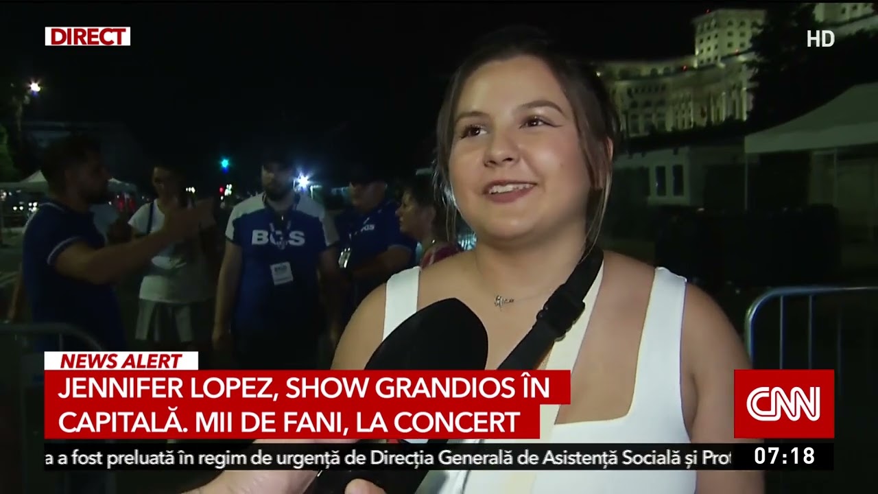 Jennifer Lopez a făcut un spectacol de zile mari duminică seara în Piaţa Constituţiei