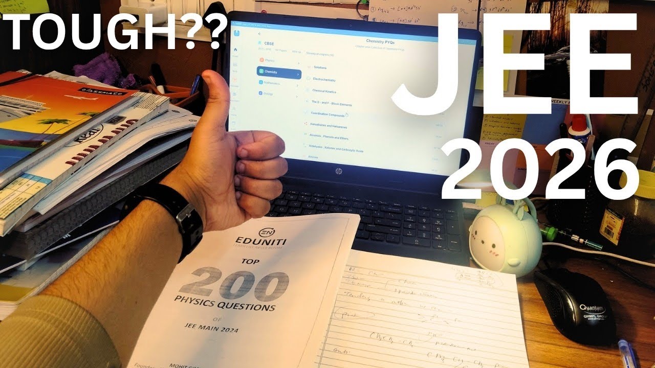 From Zero Focus to Discipline 🔥 | JEE 2026 Preparation#studyvlog 