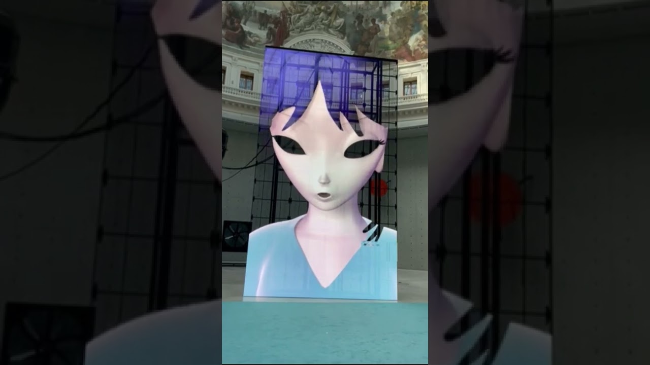 Ann Lee in Echo 2, Philippe Parreno, Bourse de Commerce, Paris, July 2022