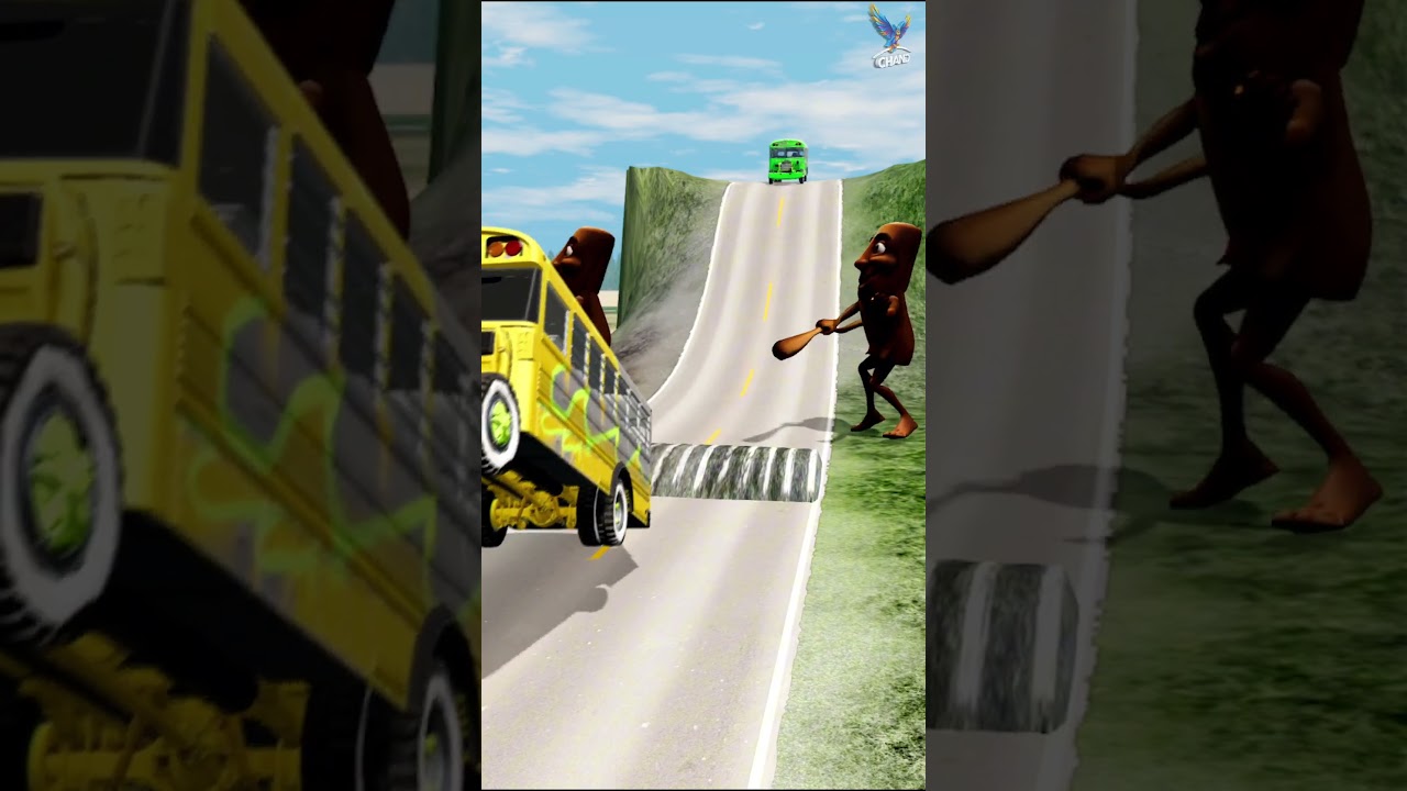 Невероятный неудачный прыжок с автобуса 🚌 #смешно #авария