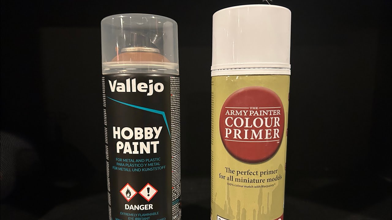 Army Painter vs Vallejo Hobby Paint Primers- Which is Better- Pros and Cons of Each