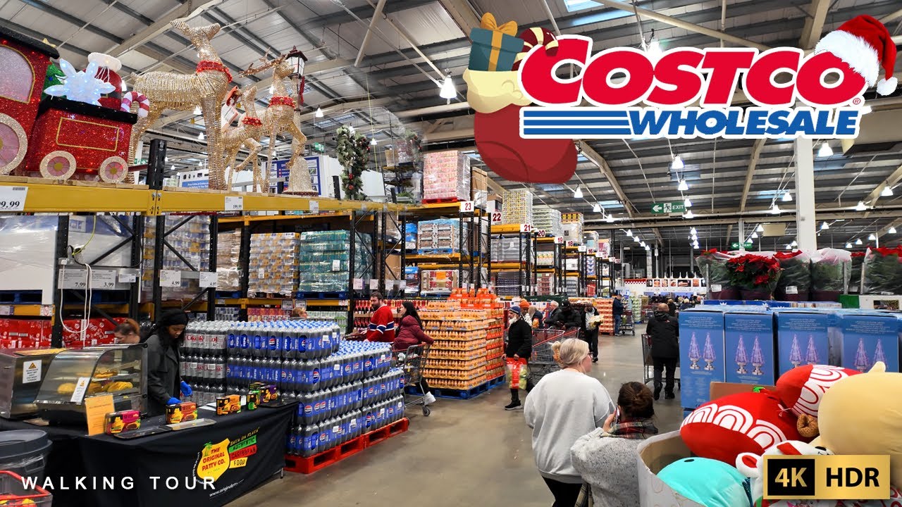 Costco 🎄🇬🇧 UK Christmas Shopping & Black Friday Sale 4K | Walking Tour