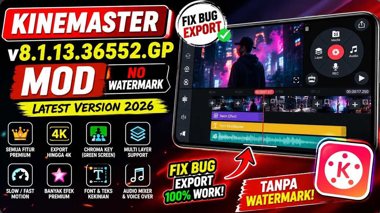KineMaster v8.1.13.36552.GP MOD Latest Version 2026 
