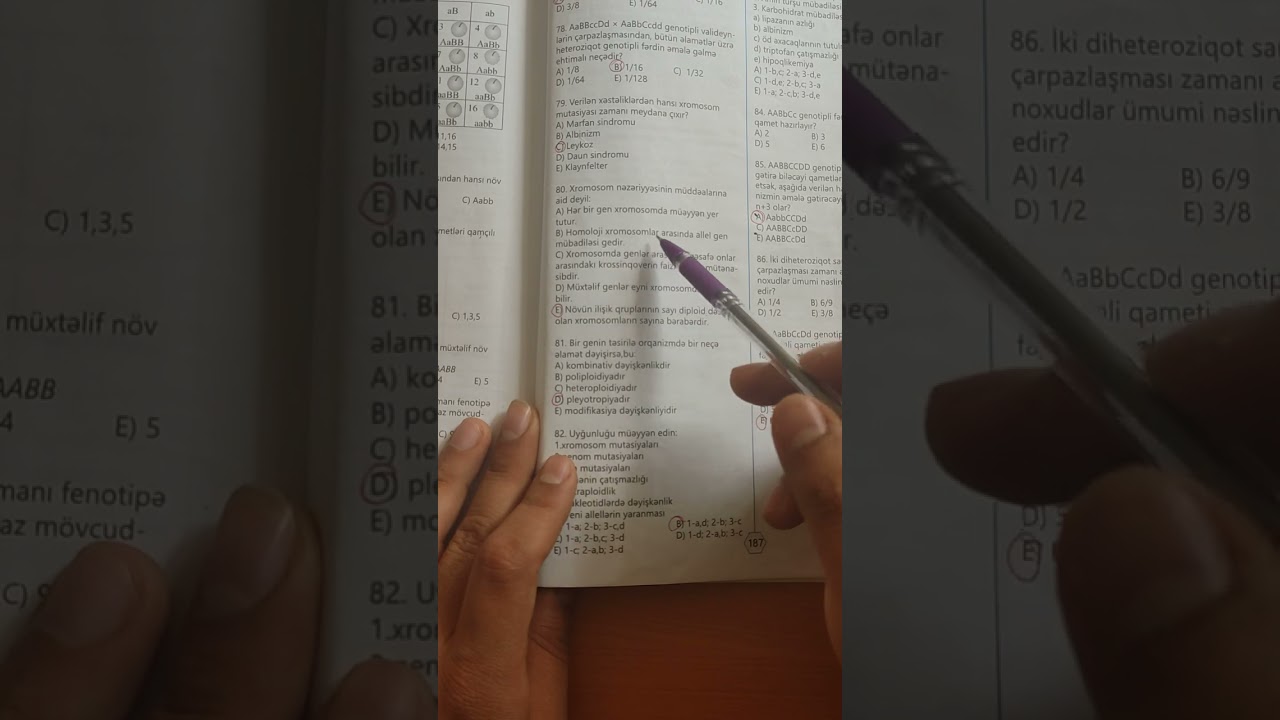 TAİM genetika test izahı 69-87. MİQ və Sertifikasiya hazırlığı. Əlaqə: 055-634-73-41
