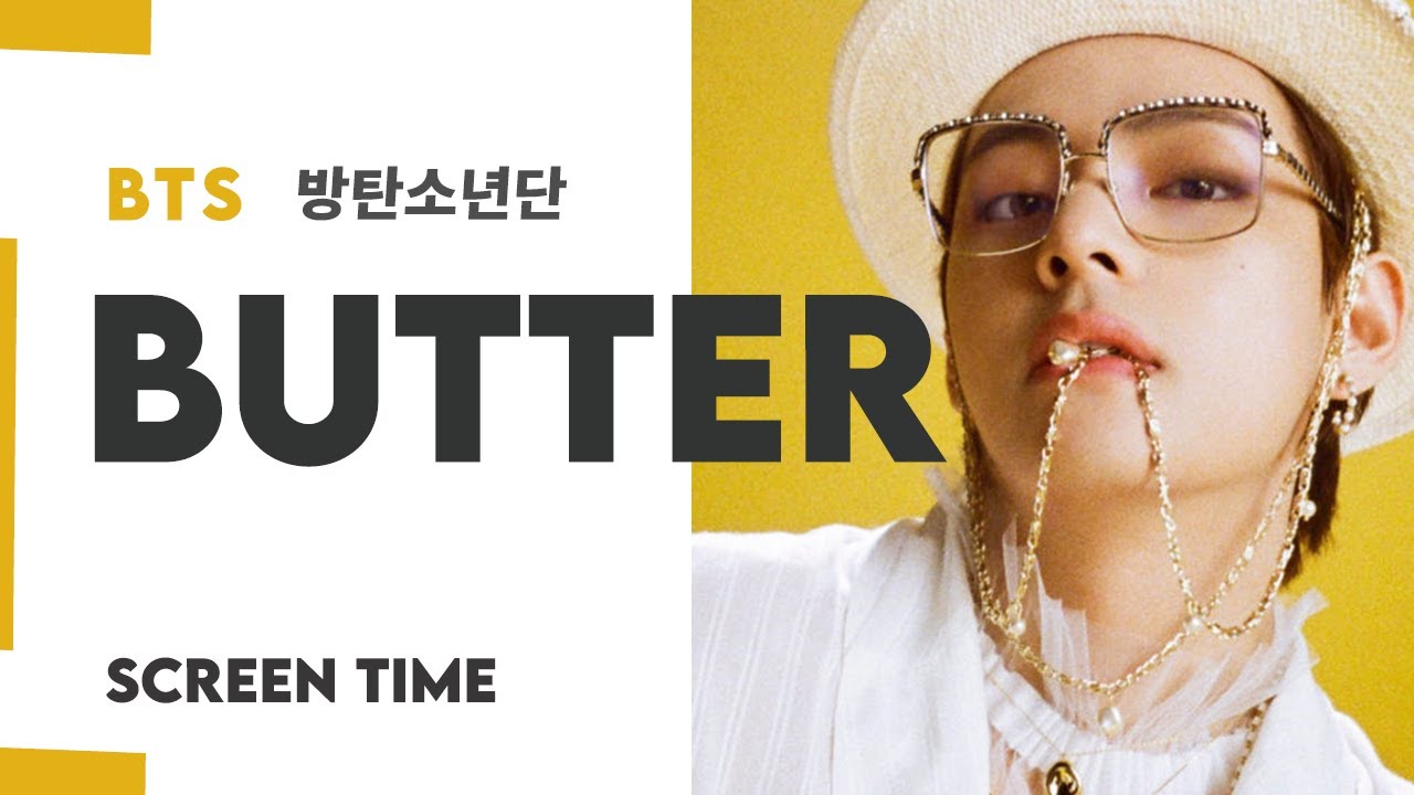 BTS (방탄소년단) 'Butter' Solo/Focus Screen Time Distribution