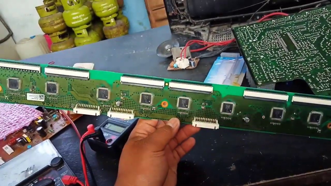 cara mudah memperbaiki y drive/buffer tv plasma LG