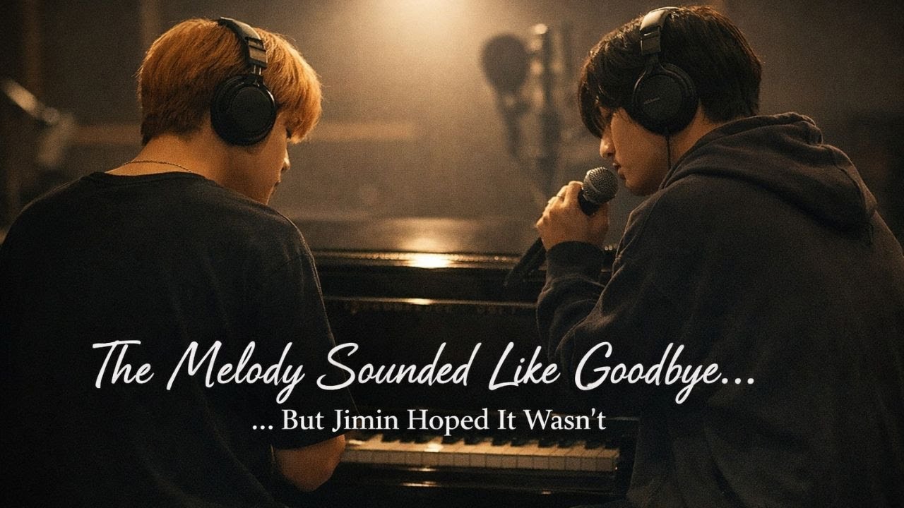 The melody sounds like a farewell—but Jimin hopes it isn't.