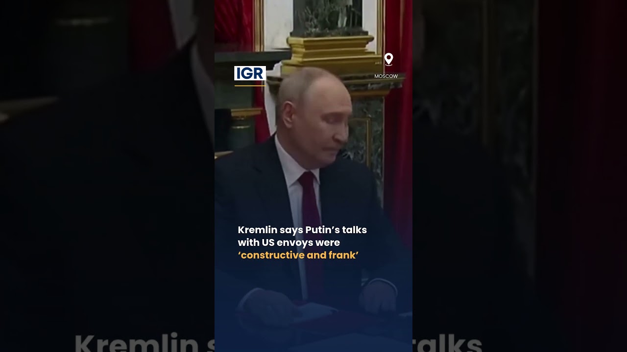 Putin Holds Talks with US Envoys in Moscow | Russia Ukraine War | IGR | India Global Review