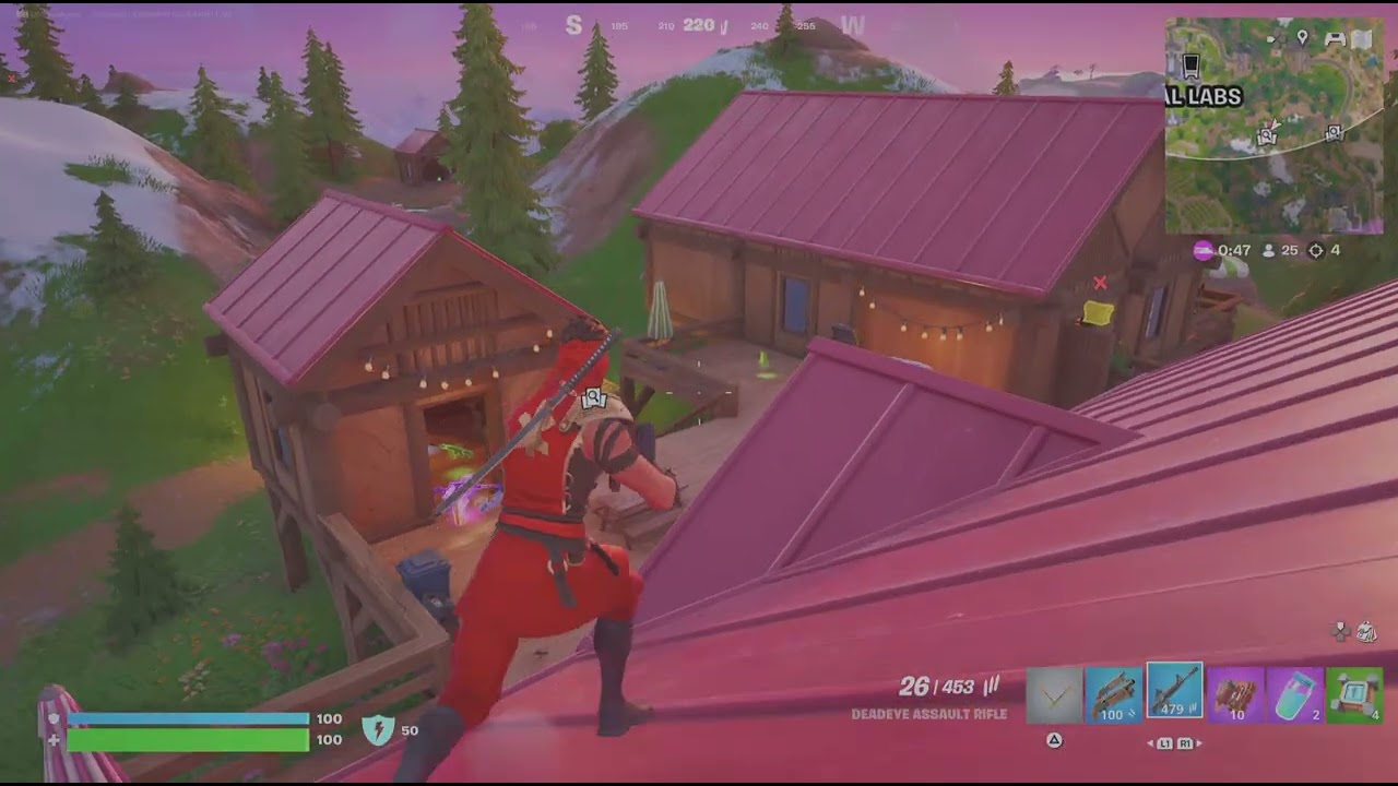 Fortnite late night battle royal game
