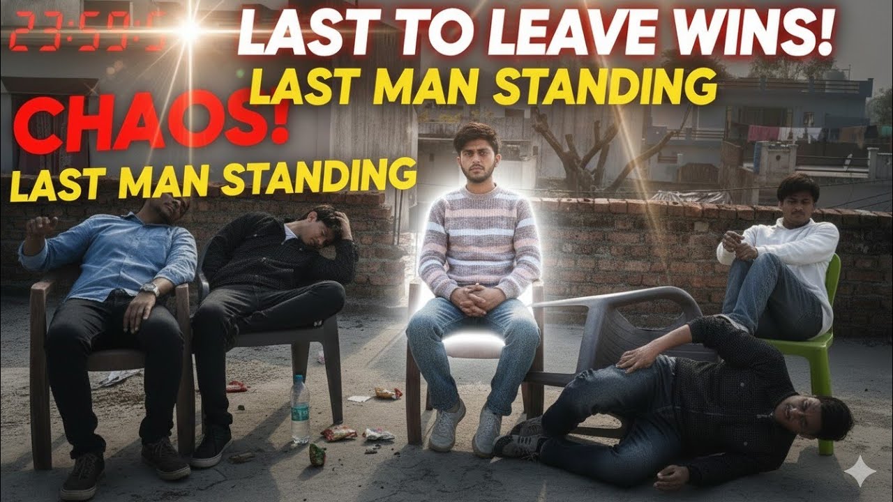 24 Hour Chair Challenge 😱 | Last To Leave Chair Wins ₹₹ | Mr Arbab