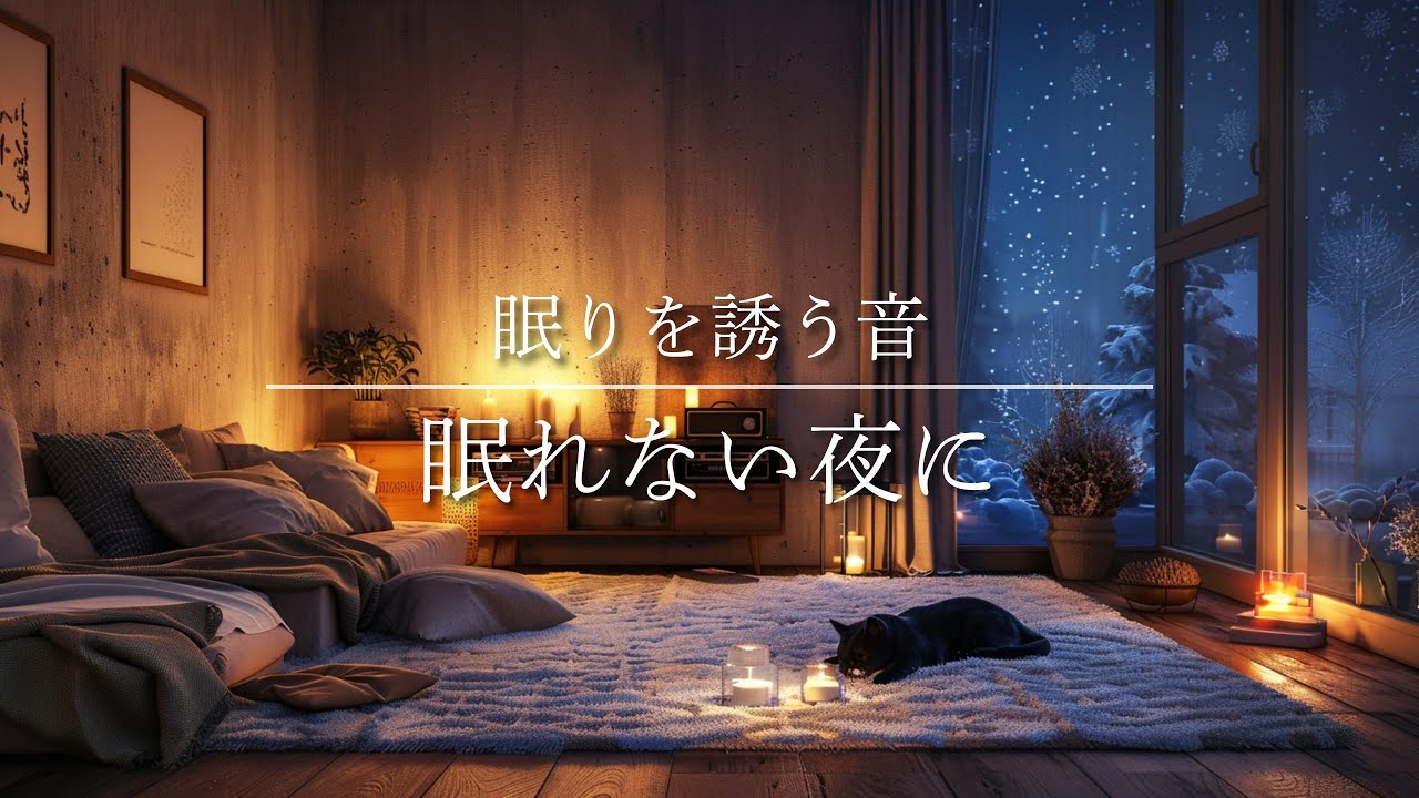 【眠る前のBGM】眠りを誘う音。眠れない夜に心を静めるLo-Fi｜Lo-Fi to Calm Your Mind on Sleepless Nights - Gentle Guitar Lo-Fi