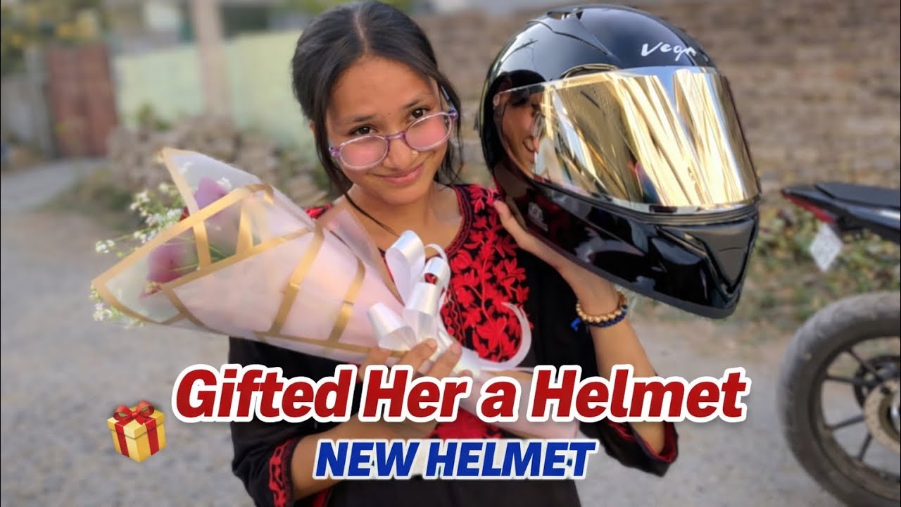 Surprising Her With a Helmet And Rose 💐