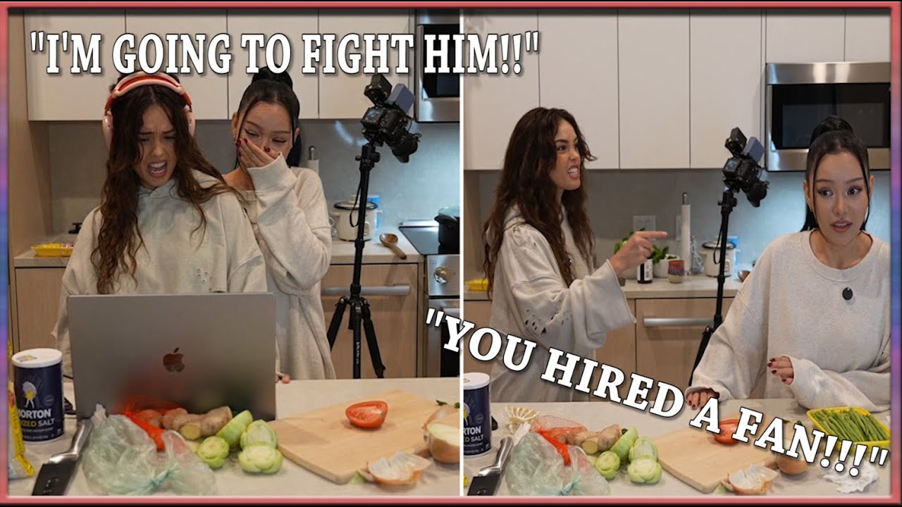 Valkyrae gets OVERPROTECTED when watching Bella's new music video