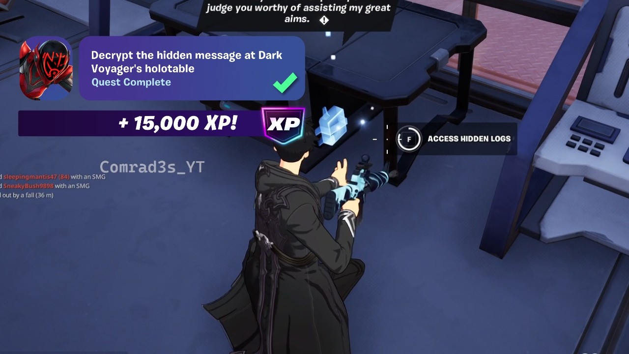 Как ЛЕГКО расшифровать скрытое сообщение в голографическом табло Dark Voyager в Fortnite