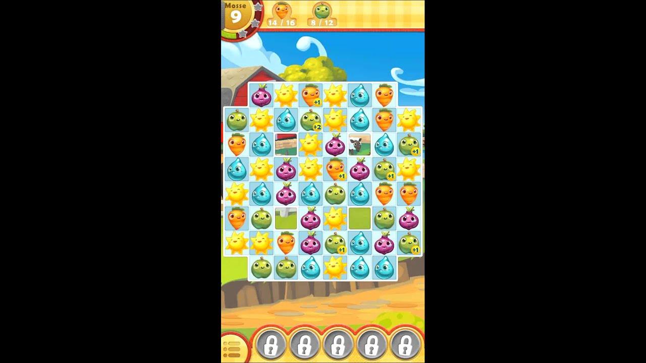 Farm Heroes Saga - Gameplay Part 1 (levels 1-3)