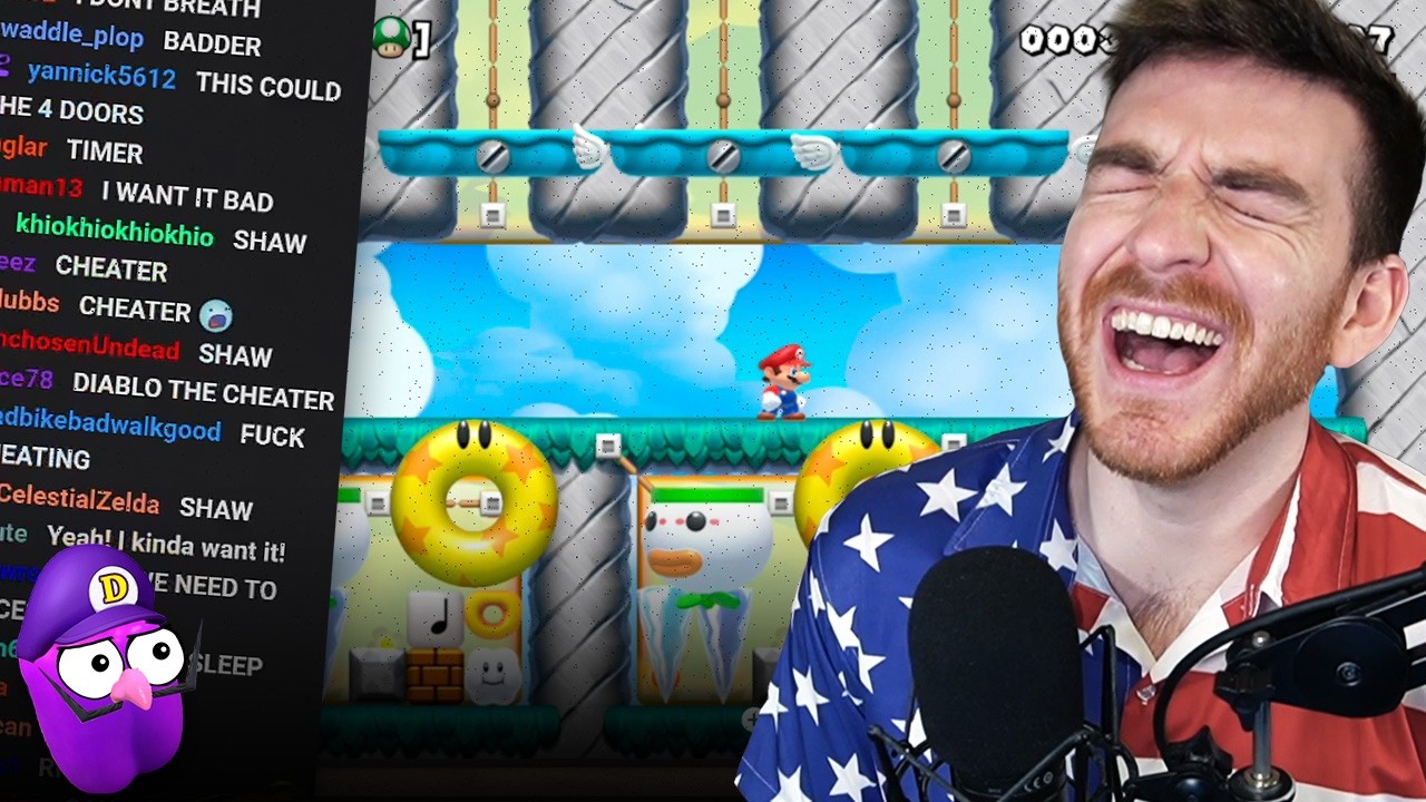 Mario Maker - Bingo but the screen is slowly blacking out (VOD)