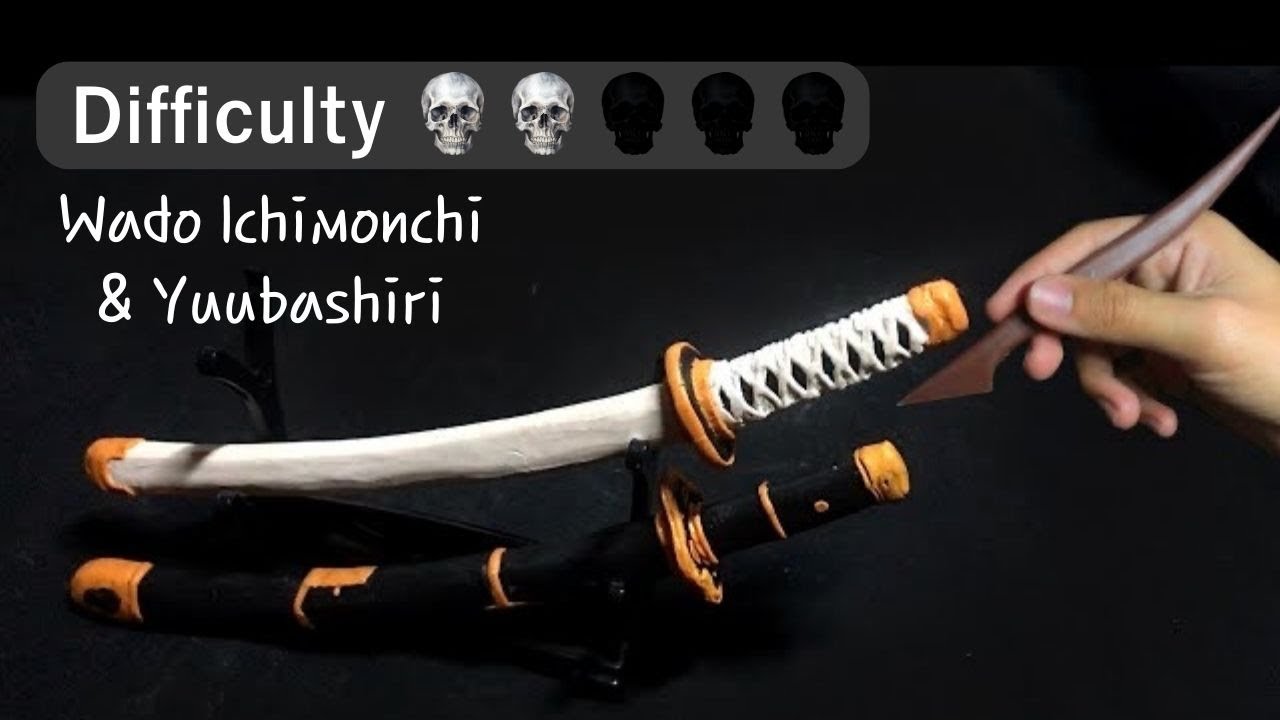 Sculpting clay Wado ichimonchi & Yuubashiri : ปั้นโมเดล ดาบวาโดอิจิมอนจิ และ ยูบาชิริ