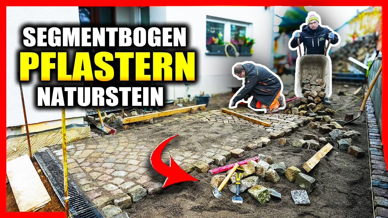 Das erste Mal: SEGMENTBOGENPFLASTER verlegen! - Anleitung: Pflastern in Splitt | Home Build Solution