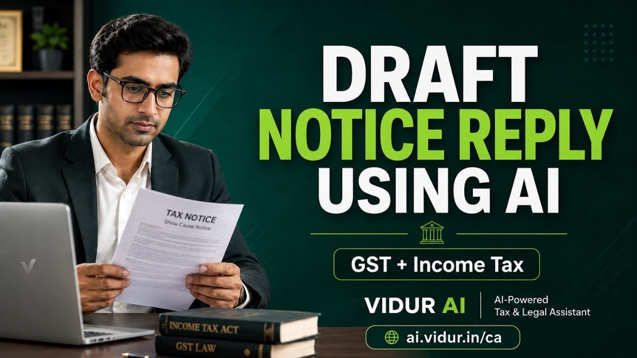 How to Draft GST & Income Tax Notice Reply Using AI (Hindi)