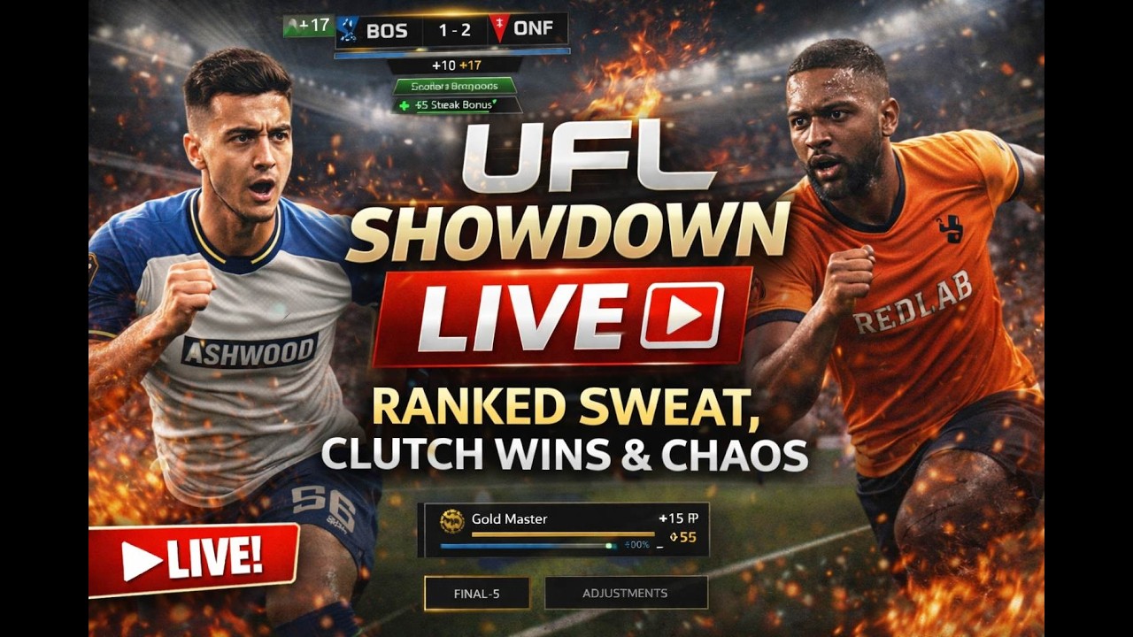 🔴 UFL SHOWDOWN LIVE 🔥 Ranked Sweat, Clutch Wins & Chaos