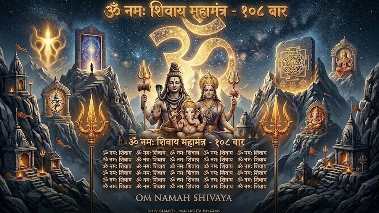 || Om Namah Shivaya108 || Most Powerful Chanting Mantra for Meditation