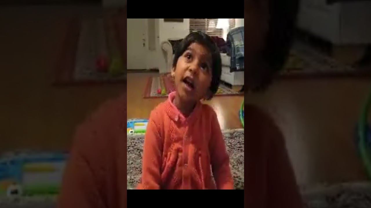 3-Year-Old Singing Varaveena | Deepti Ravidath