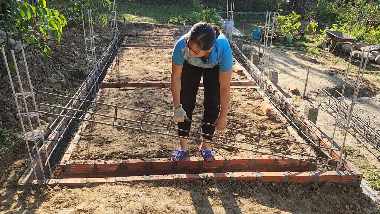 full video building a solid foundation for the house Early stages of Construction Engineering