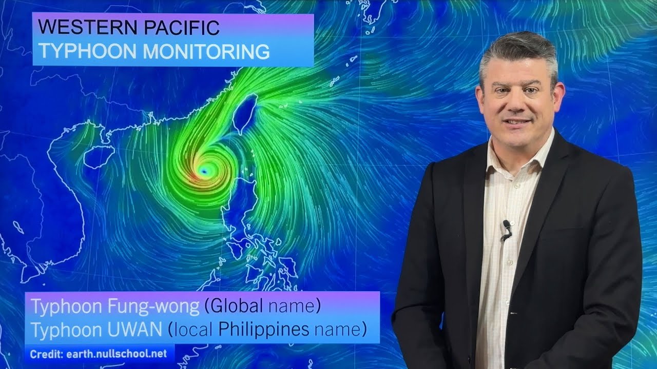 Тайфун Фунг-вонг (UWAN) направляется на Тайвань и сегодня проходит через Филиппины.