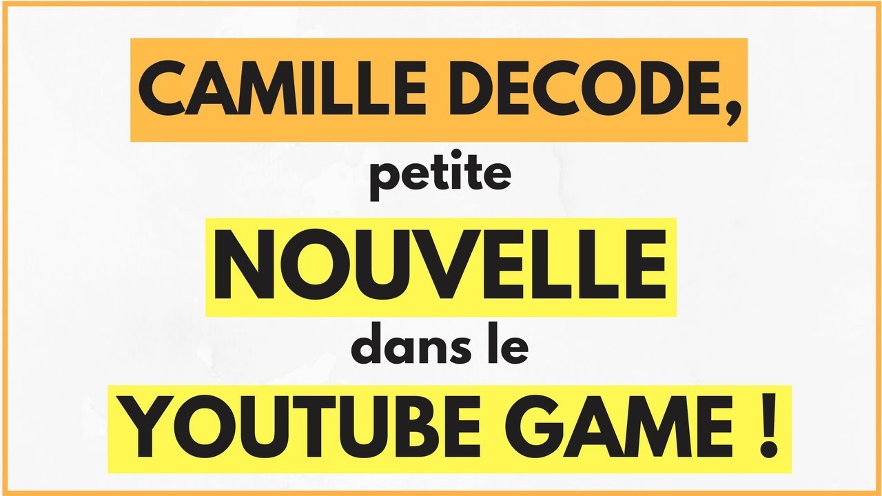 Les PRÉSENTATIONS !!! | Camille décode