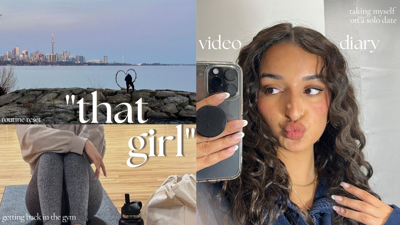 *realistic* THAT GIRL weekly vlog ❥ solo date, routine reset, yoga, spring haul