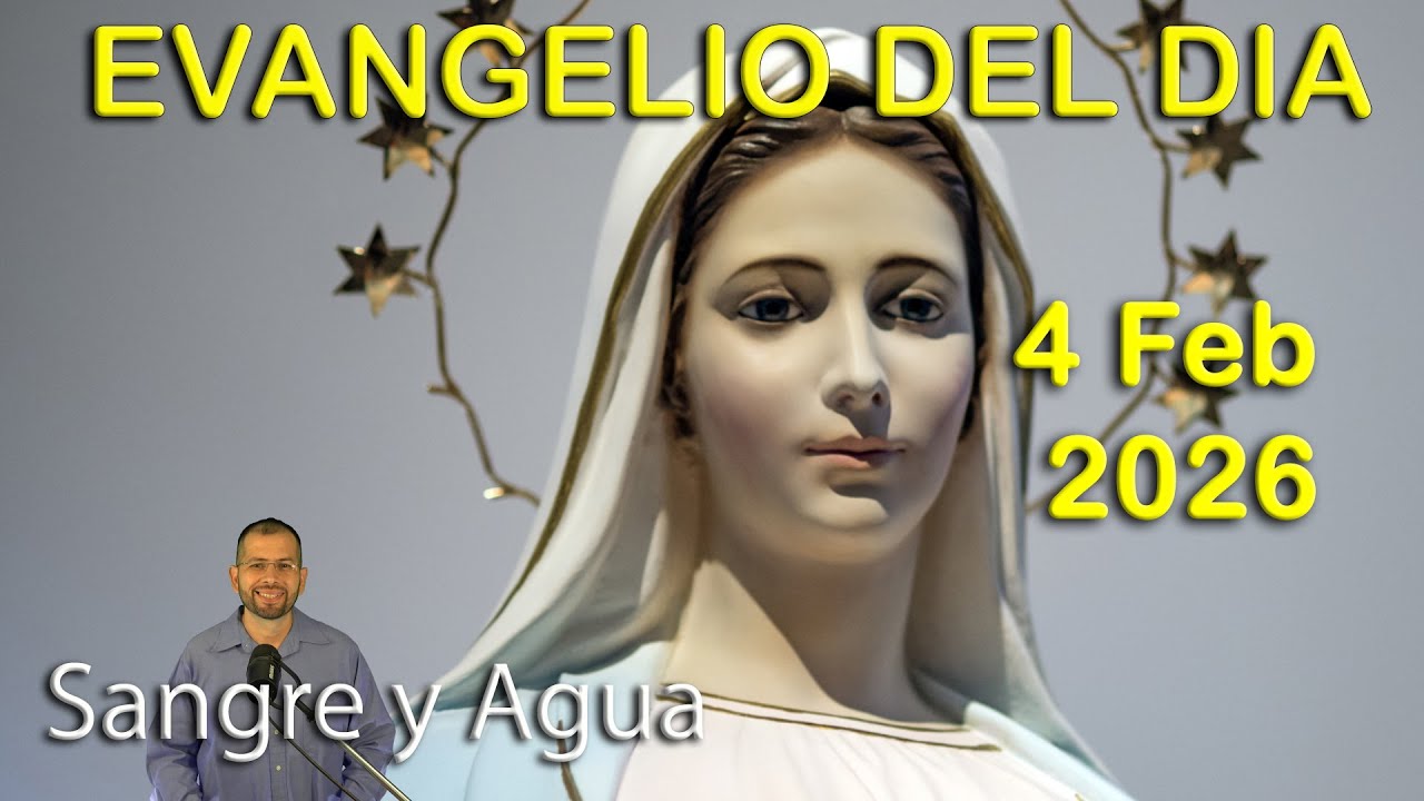 Evangelio Del Dia Hoy - Miercoles 4 Febrero 2026- Sangre y Agua