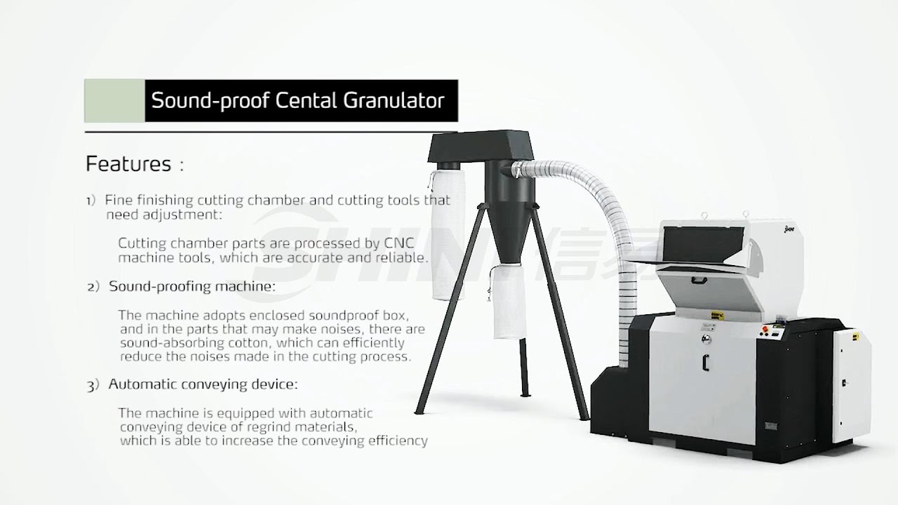 SHINI Granulating and Recycling - Sound-proof Central Granulators SG-3675
